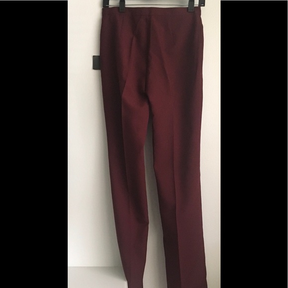 Zara burgundy trousers, size 2 - Picture 5 of 7